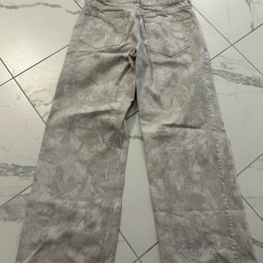 Hollister Light Gray Low-Rise Baggy Pants - Picture 2 of 3
